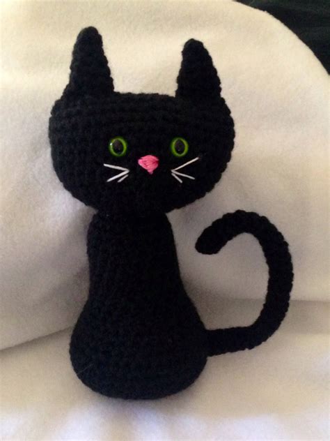 Black Cat Amigurumi Crochet Kitty Cat Cat Plushy Cat Etsy Cat