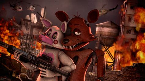 [sfm] foxy and mangle by billtrager foxy and mangle foxy fnaf foxy