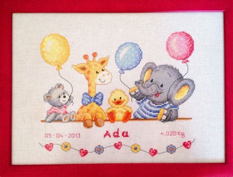 Cuadro Punto De Cruz Para Bebe By Lemanualitart Pinterest Cross Stitch And Stitch