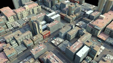 City Low Poly Free 3d Model By Voxelatio