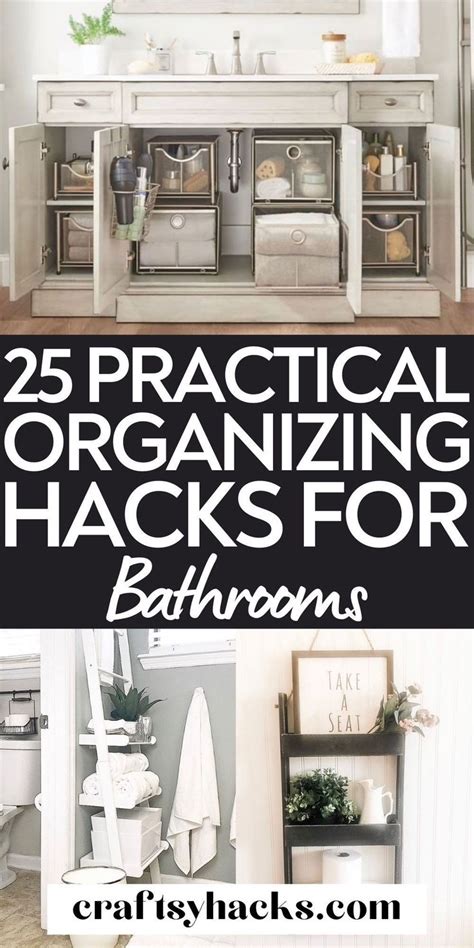 25 Bathroom Organization Hacks You Need To Know Small House