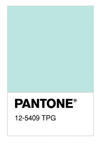 Colore PANTONE 12 5409 TPG Fair Aqua Numerosamente It