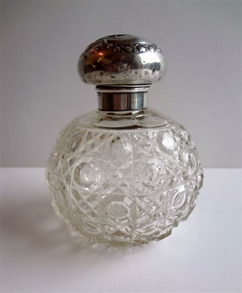 Antiques Atlas Antique Silver Glass Perfume Bottle