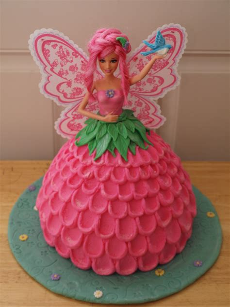 Makes a great gift for kids 4 years to 7 years old, especially young bakers,. Barbie Fairy Cake - CakeCentral.com