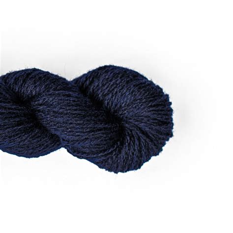 Wool Yarn100 Natural Knitting Crochet Craft Supplies Dark Blue