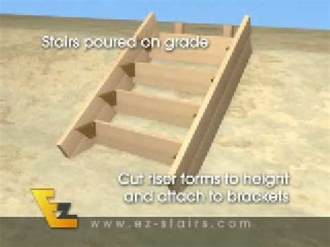 Here's how we built the steps up the hill from rock creek at lost stirrup lodge. How to build concrete stairs the easy way. - YouTube