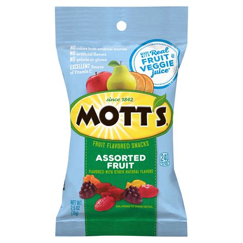 Motts Assorted Fruit Flavored Snacks 25oz Pack Fruit And Grain Bars