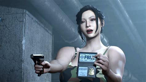 Resident Evil 2 Remake Ada Curvy Military Baywatch Swimsuit Biohazard 2 Mod [4k] Youtube