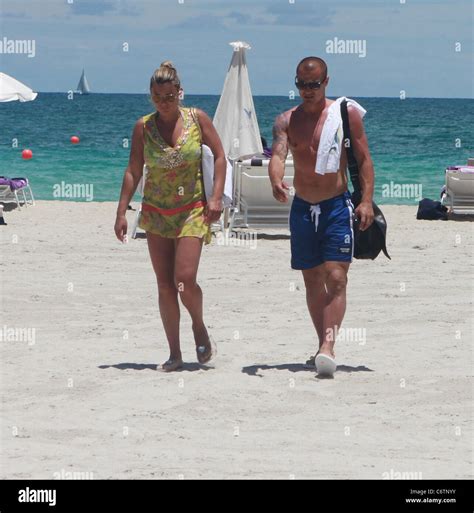 fabio cannavaro and wife daniela cannavaro the italian football player enjoying sun sea and