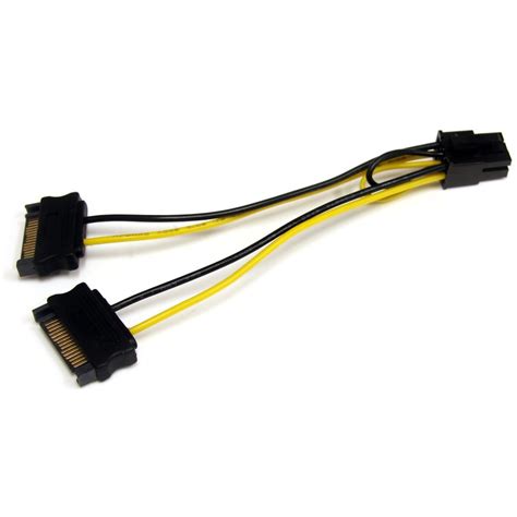 Startech Com In Sata Power To Pin Pci Express Video Card Power Cable