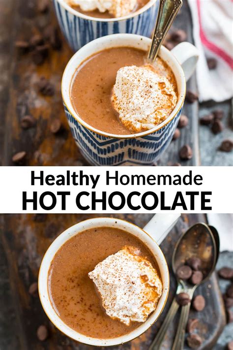 This Sweet And Creamy Healthy Hot Chocolate Is Low Calorie Vegan Paleo And Refined Sugar Free