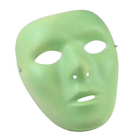 Glow In The Dark Noctilucent Face Mask For Halloween Masquerade Costume