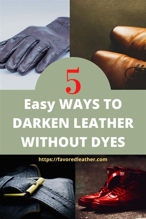 5 Easy Ways To Darken Leather Without Dyes | Leather, Leather items, Leather craft