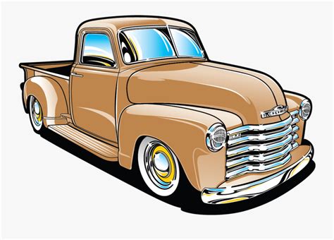 Classic Truck Clipart Chevrolet Pick Up Png Free Transparent