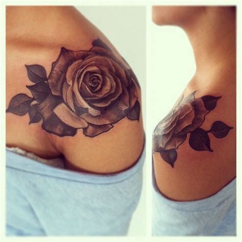 Rose Shoulder Tattoo Shoulder Tattoos For Women Tattoos For Women Rose Shoulder Tattoo