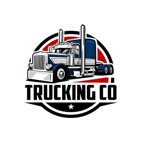 Premium Vector Premium Trucking Company Ready Made Logo 18 Wheeler