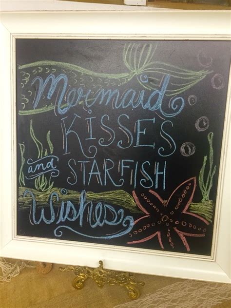 Who wouldn't want to have a child like you? Mermaid chalkboard sign for my little niece's 3rd birthday! | Sea birthday party, Niece birthday ...