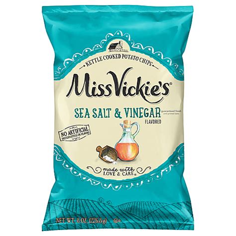Miss Vickies Kettle Cooked Sea Salt And Vinegar Flavored Potato Chips 8