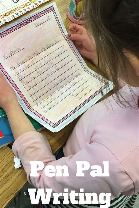 Pen Pal Writing Penpal Elementary Writing Elementary Writing Activities