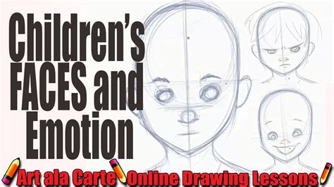 How To Draw Childrens Faces And Expressions Youtube