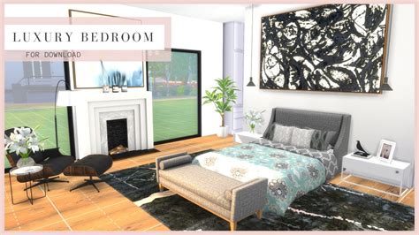 Luxury Bedroom Download Tour Cc Creators The Sims 4 Youtube