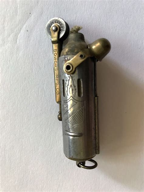 Antique Bowers Carbide Lighter World War Ii Trench Lighter Tobacciana