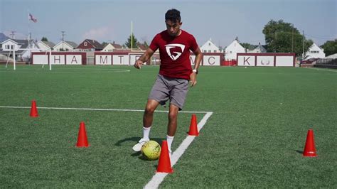 Individual Footballsoccer Drills Dribbling First Touch Shooting