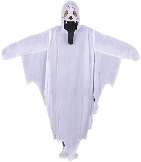 Lbellay White Ghost Costume Masquerade Cloak Handmade Cloak Halloween