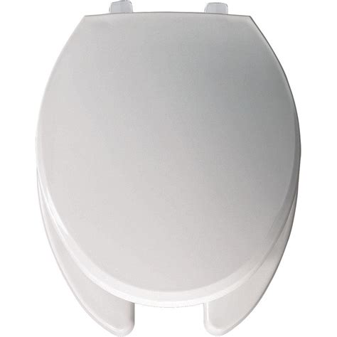 Bemis Elongated Open Front Toilet Seat In White 7650t 000 The Home Depot