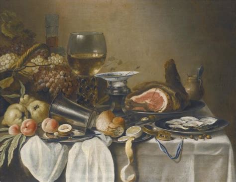 Still Life With Ham 1641 Pieter Claesz