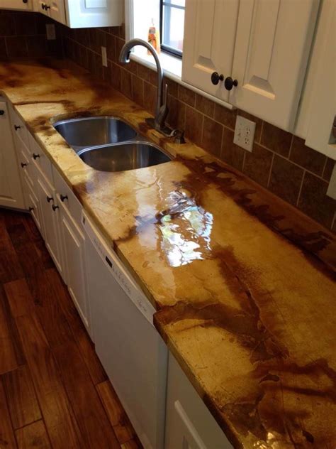 Just mix a 1:1 ratio of the resin and hardener, and tint it to your desired color (or leave it as is). Pin on Revitalized Formica Countertops