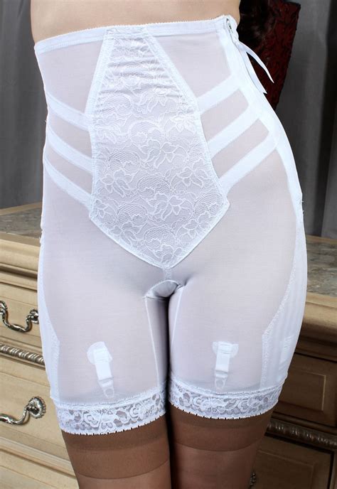 Custom Maid High Waist Long Leg Panty Girdle W Zip Panty Girdle Classic Underwear Lady