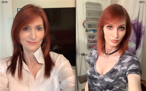 Early 2019 Versus Now Left About 6 Months After Starting Hrt Wearing