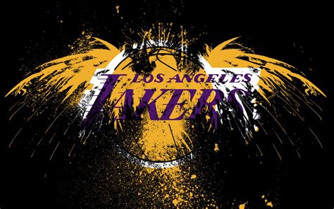 Shaquille o'neal dominated the paint with the lakers for 8 years, and now has his number hanging in the rafters at staples. Lakers Logo Wallpapers | PixelsTalk.Net