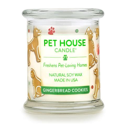 Add style to your living space with our home range. Gingerbread Cookies Pet House Candle: Pet Odor Candle 100% ...