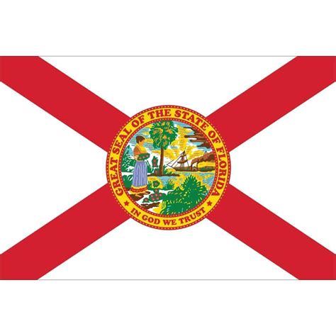 Florida Nylon Printed Flag 2 X 3 Ft Outdoor