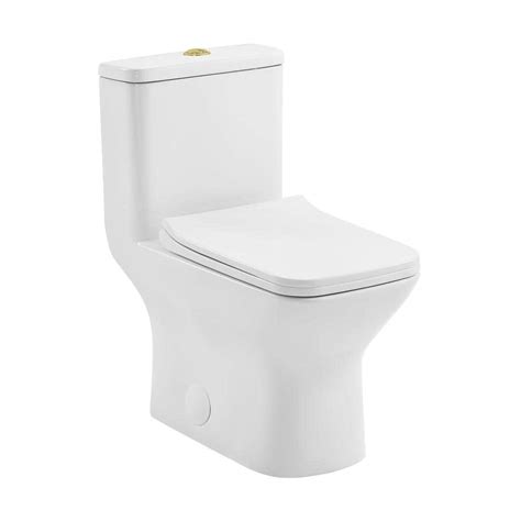 Swiss Madison Carre 1 Piece 1116 Gpf Dual Flush Square Toilet In