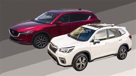 At the back the chrome trim above the license plate rececss now extends over the redesigned taillights, its rear bumper is now. 2019 Subaru Forester, Mazda CX-5: Review, Prices, Photos ...