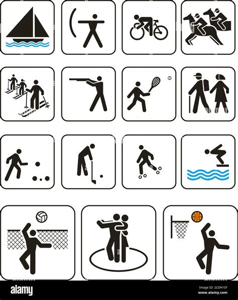 Sports Olympic Games Signs Stock Photo Alamy