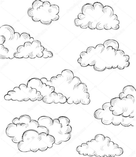 Drawing a picture, a two dimensional image, to represent three dimensional space is in itself a paradox, well tweaked in the impossible graphics of escher. Unduh - Hand drawn clouds — Stok Ilustrasi #26210759 ...
