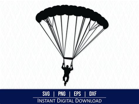 Skydiver Svg Parachute Svg Skydiving Svg Extreme Sports Etsy Denmark