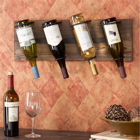 Wildon Home ® Wicklow 4 Bottle Wall Mounted Wine Rack And Reviews Wayfair