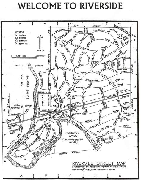 Maps Of Riverside Frederick Law Olmsted Society