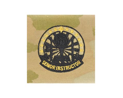 Us Army Instructor Badge Senior Ocp Sew On Badge Sta Brite Insignia