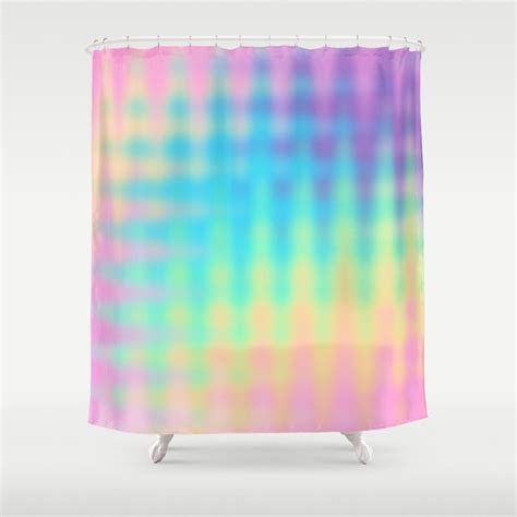 Wavy Pastel Rainbow Design Shower Curtain By Kelsey Lovelle Society6