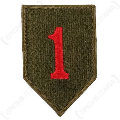 Us Army 1st Infantry Division Cloth Patch Type 3 Epic