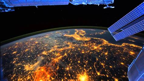 Earth At Night From The International Space Station Youtube