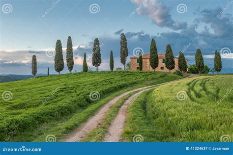 Typical Tuscan Landscape Stock Image Image Of Scene 41324637