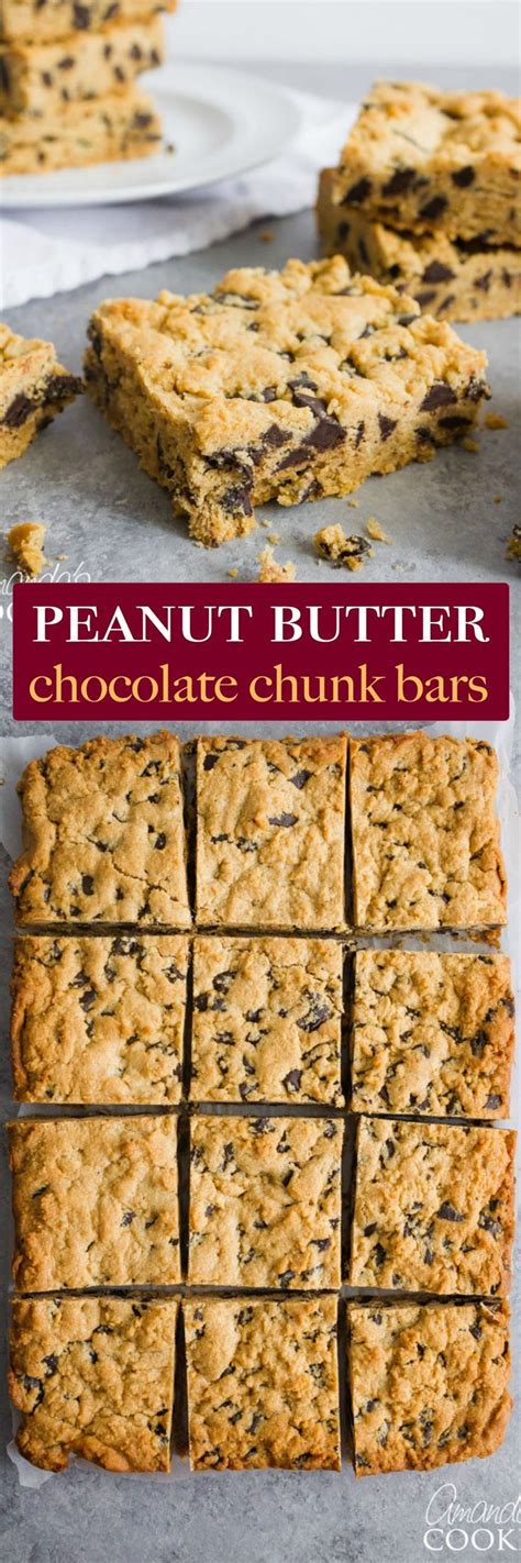 These Peanut Butter Chocolate Chunk Bars Are Easy To Throw Together