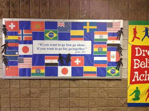 Bulletin Board That Ties The Leader In Me With Our International Night
